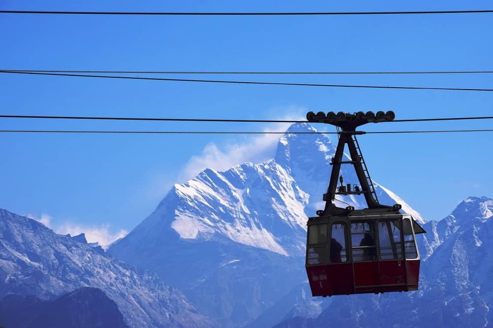 Ropeway in Kedarnath
