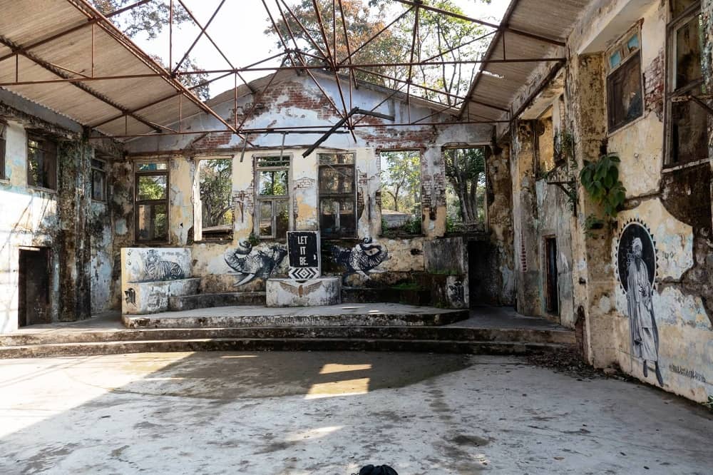Yoga Hall at Beatles Ashram Rishikesh