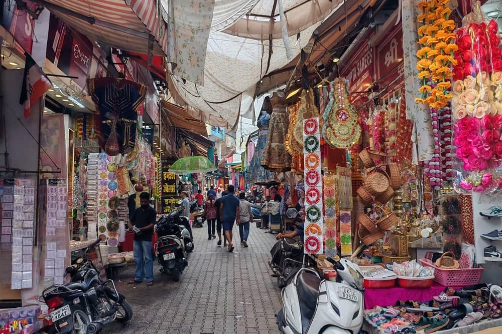 Shopping Street in Rishikesh