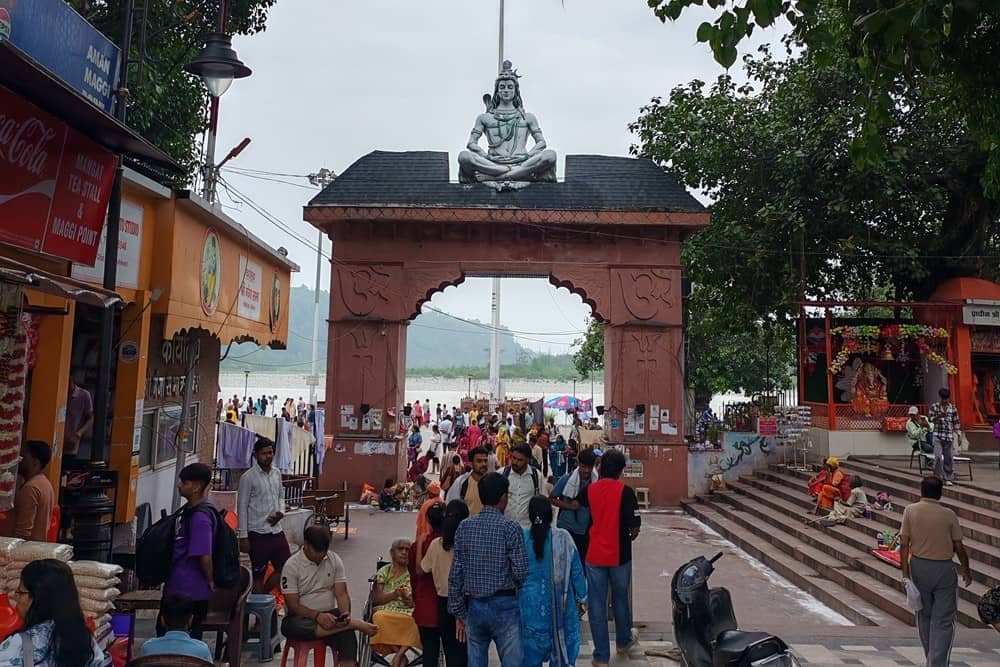 Triveni Ghat Main Market of Rishikesh