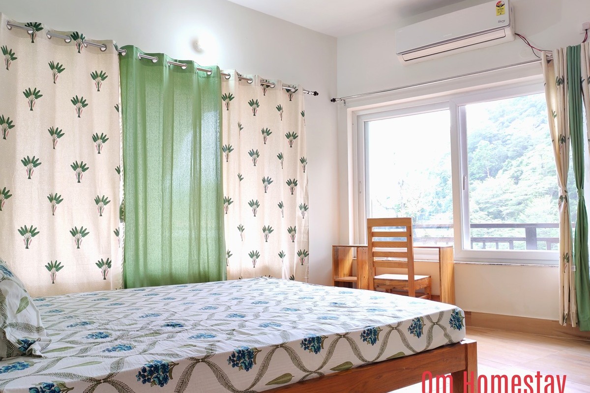 Mountain View Room of Om Homestay, Rishikesh.