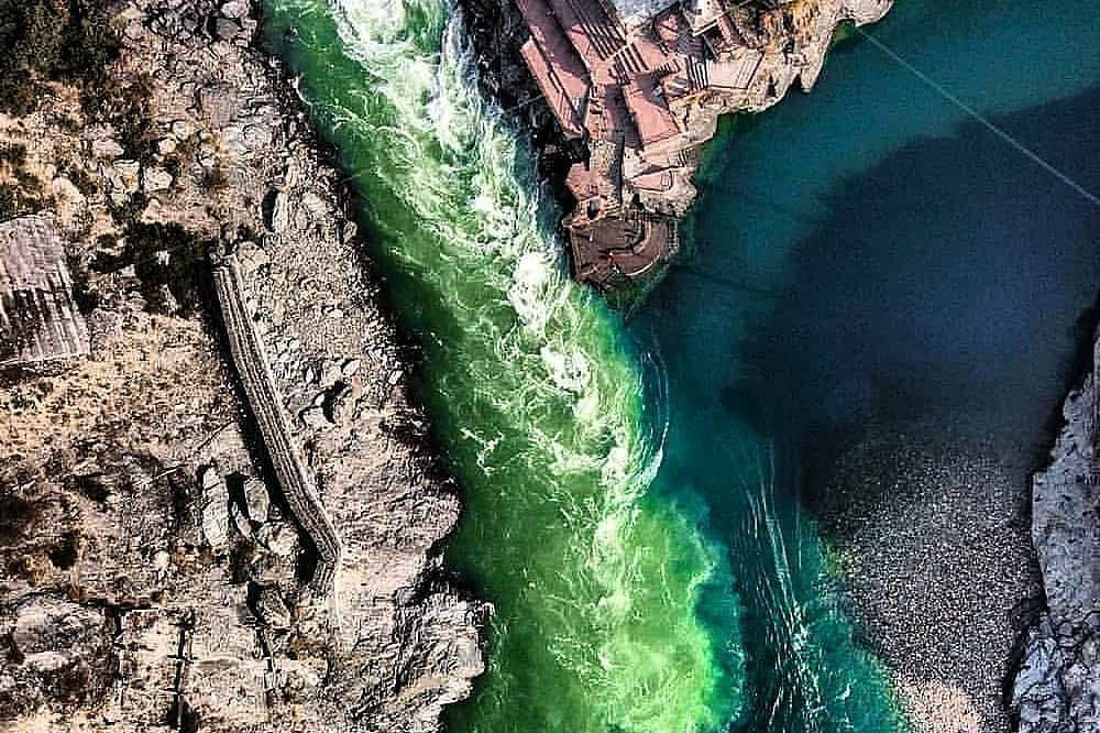 confluence of Bhagirathi and Alaknanda Devprayag