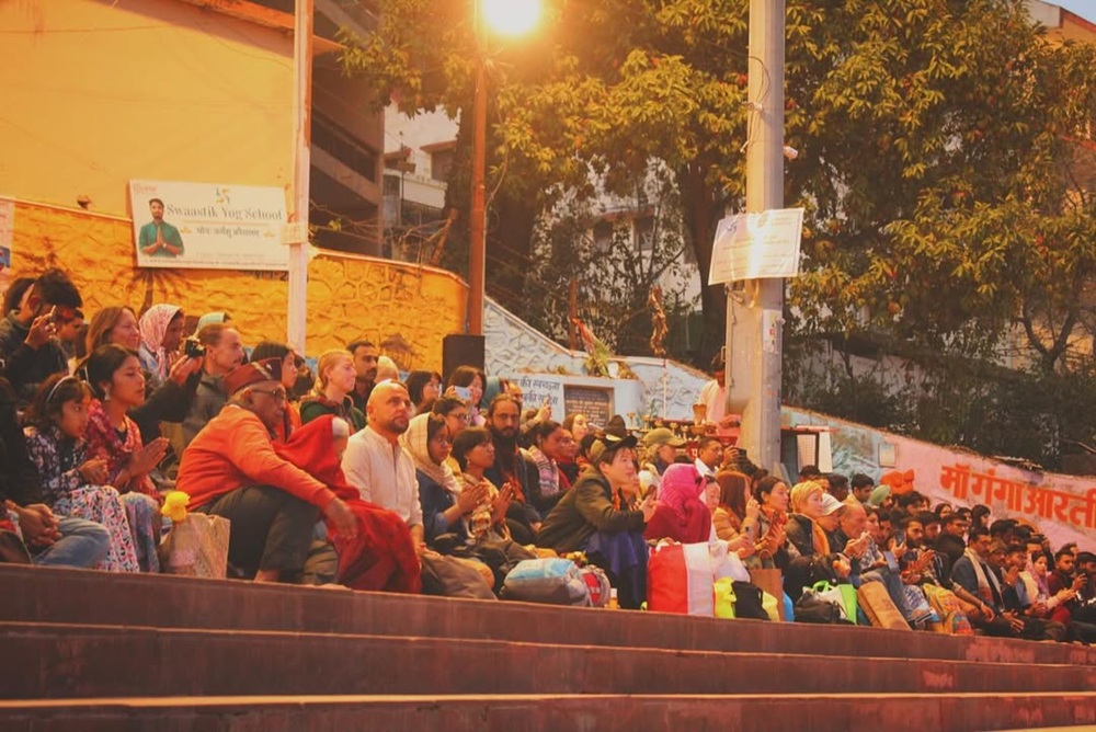 Ganga Aarti Shatrughana Ghat Rishikesh